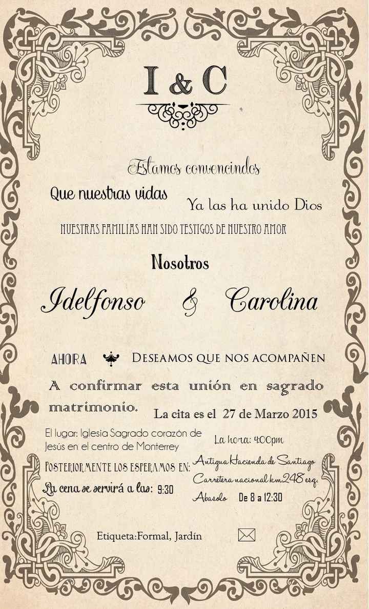 invitación vintage