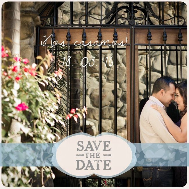 Save the date diy   hecho con el celular! - 2