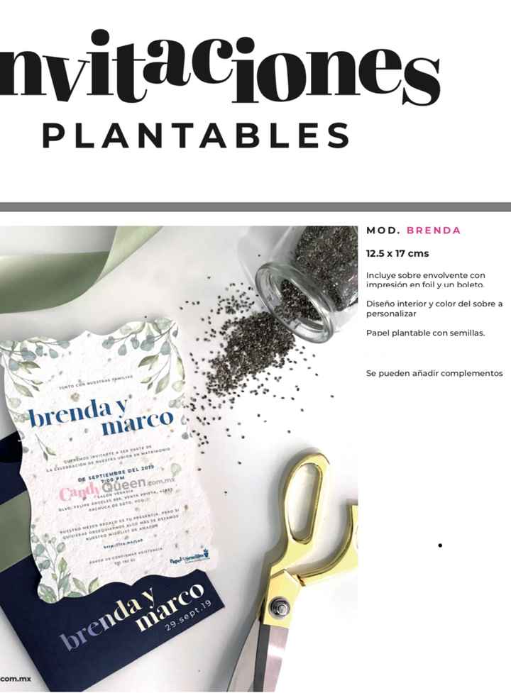 Invitaciones plantables - 1