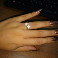 Mis dos anillos, el de Promesa y Compromiso, falta el de Matrimonio jeje