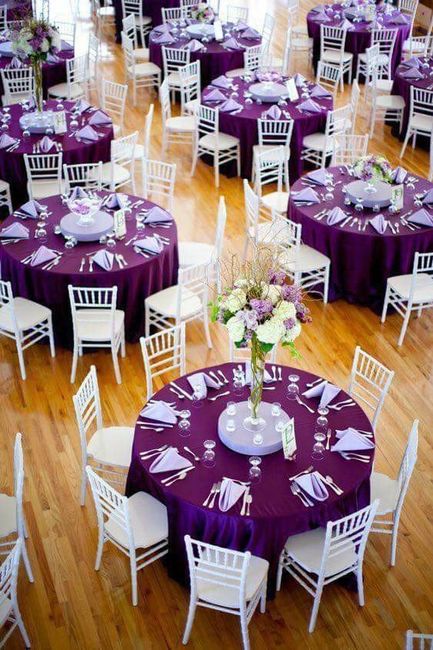 Bodas en tono morado - 2