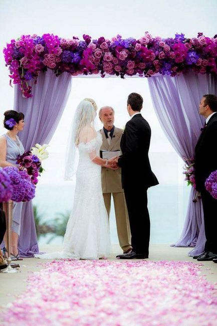 Bodas en tono morado - 22
