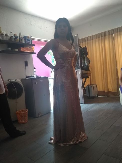 Vestido dama, rosegold Aliexpress.😍 - 3