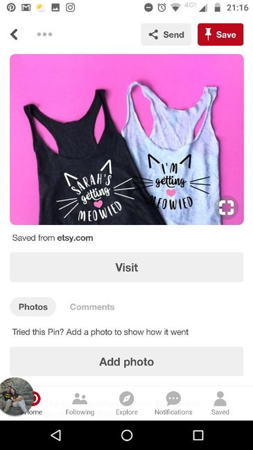 Playeras para damas y novia 3