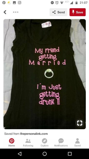 Playeras para damas y novia 11