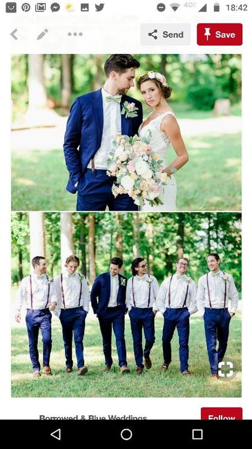 Novios en azul marino 😍 - 21