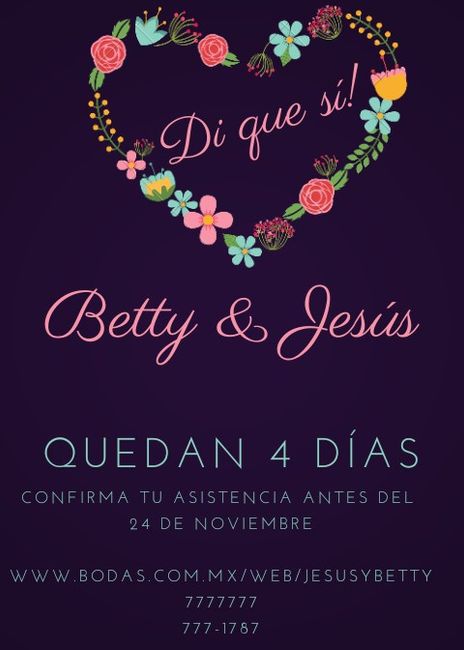 Confirmación de invitados 2