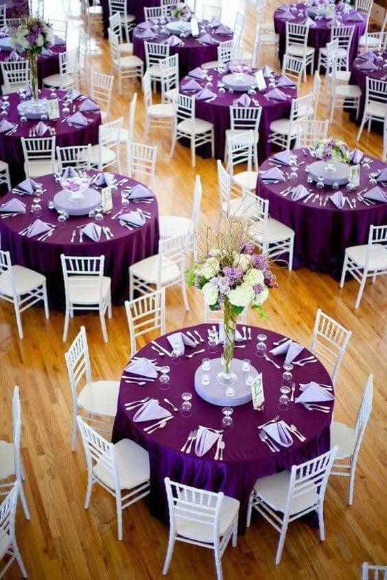 Bodas en tono morado - 2