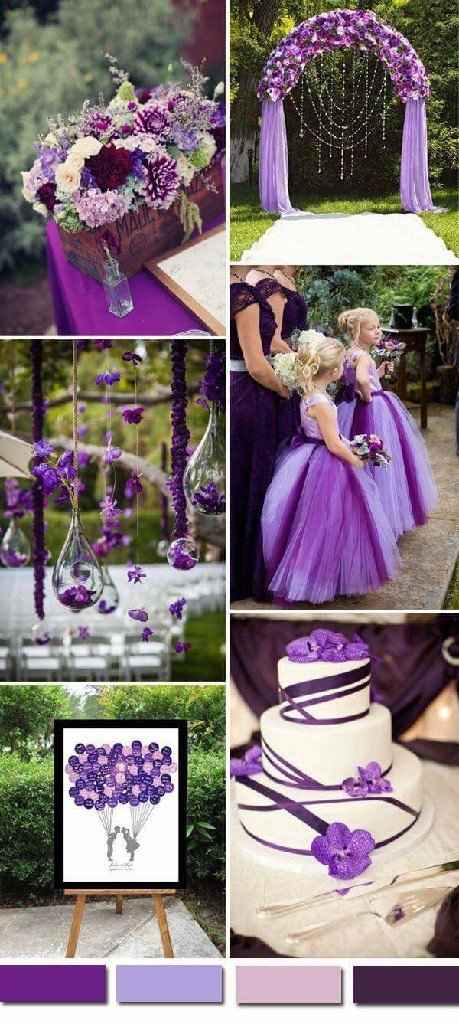 Bodas en tono morado - 16