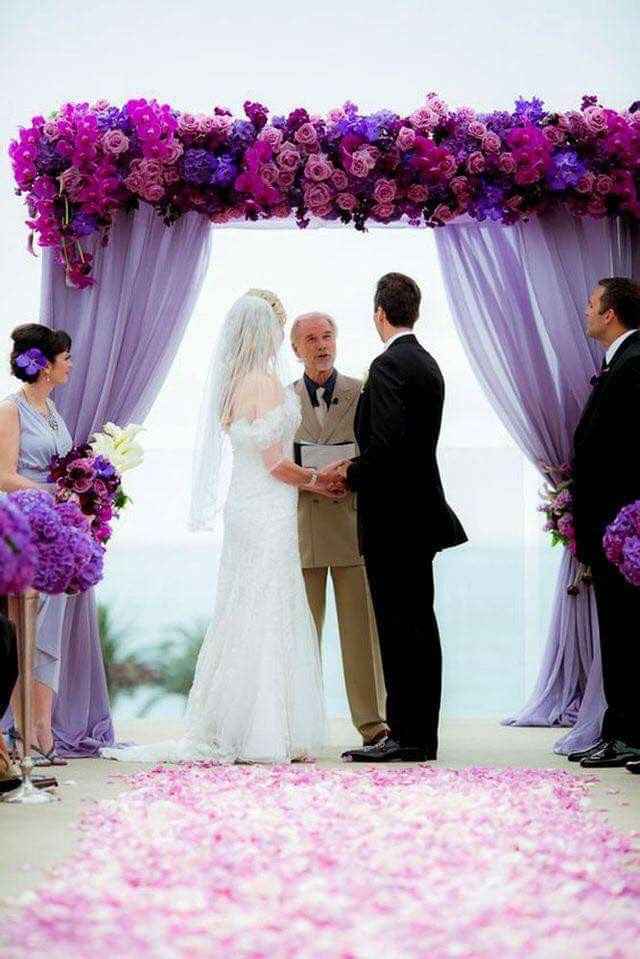 Bodas en tono morado - 22