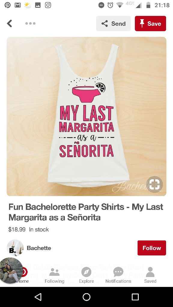 Playeras para damas y novia - 1