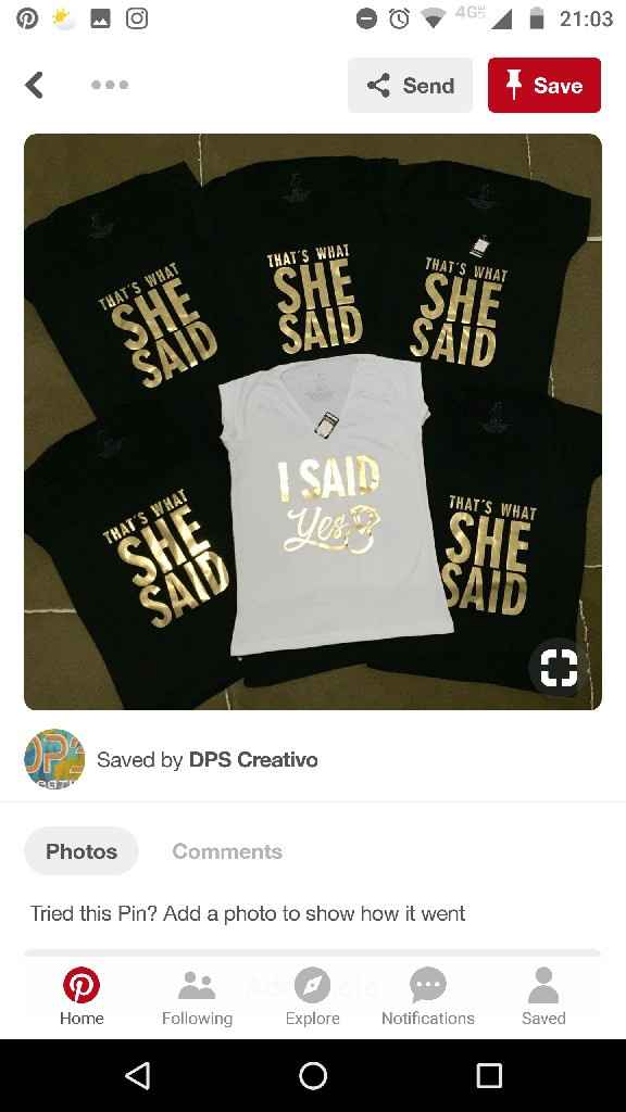 Playeras para damas y novia - 13