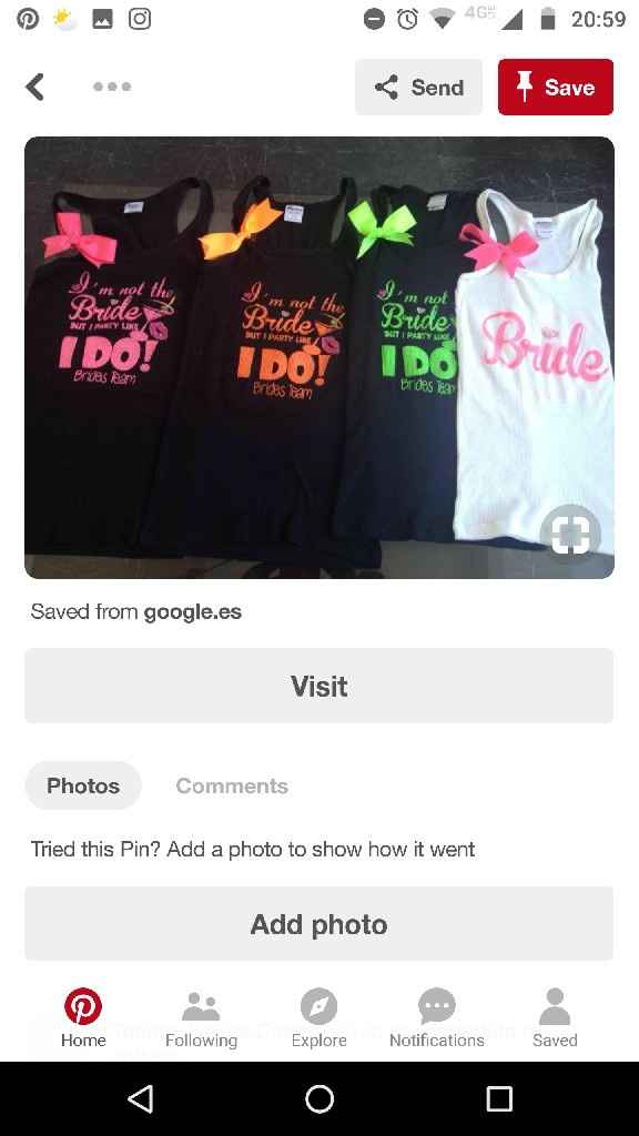 Playeras para damas y novia - 18