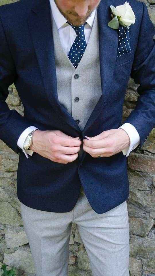 Novios en azul marino 😍 - 14