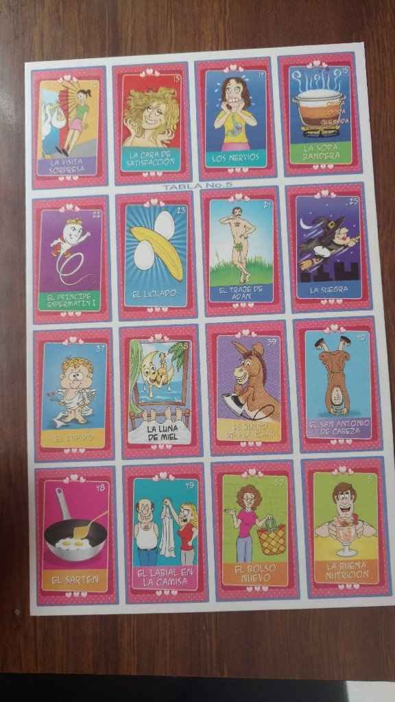 Lotería para despedida de soltera (descarga las fotos) - 7