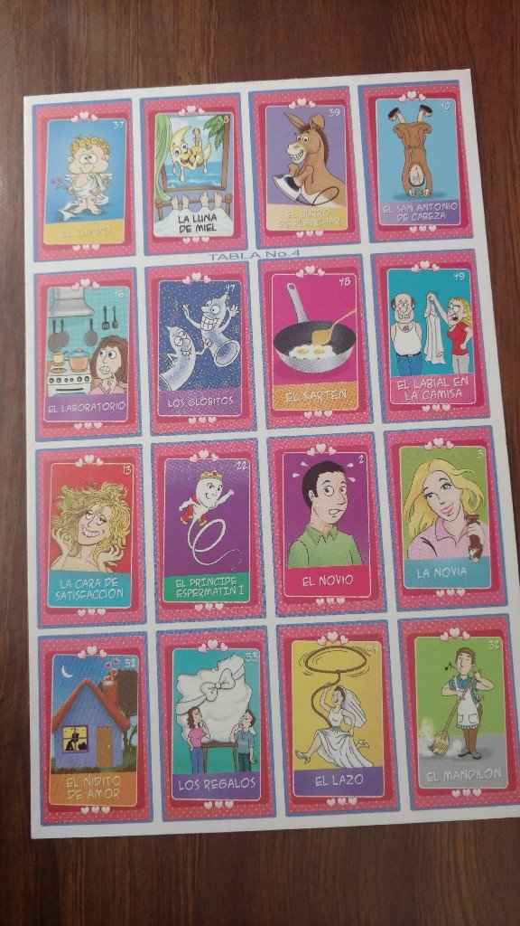 Lotería para despedida de soltera (descarga las fotos) - 9