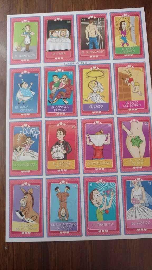 Lotería para despedida de soltera (descarga las fotos) - 10