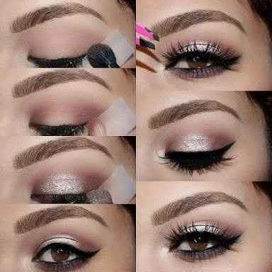 Maquillaje de ojos rosa - 17