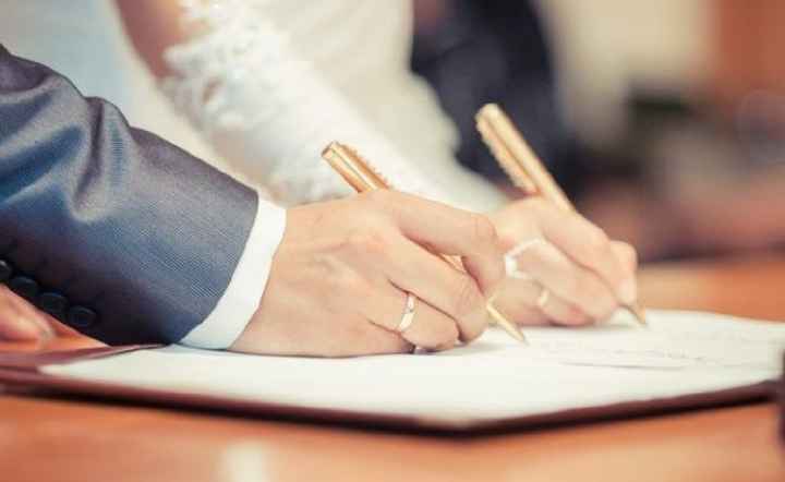 Tiempo de anticipación para boda civil. - 1