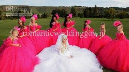 Vestidos raros de damas de honor