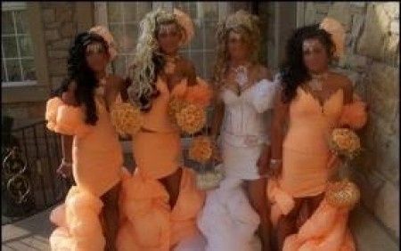 Vestidos raros de damas de honor