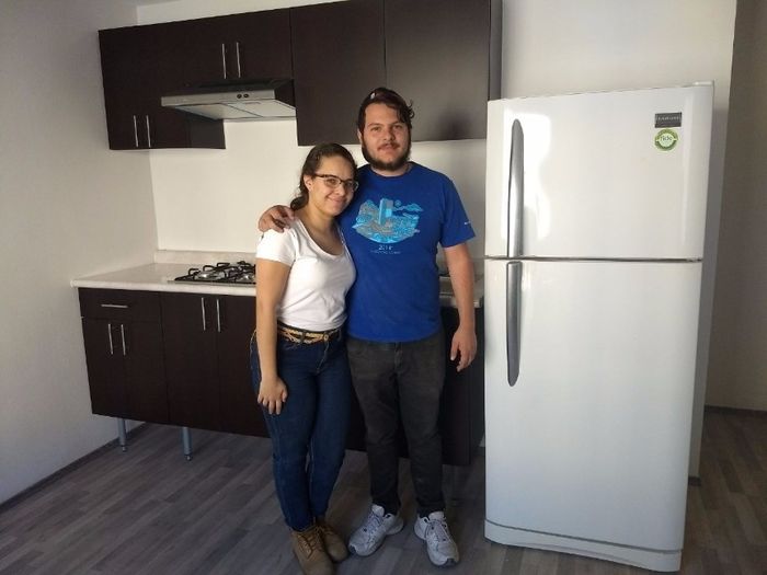 nuestro refri ya en el depa