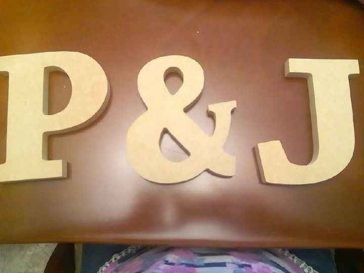 Letras madera