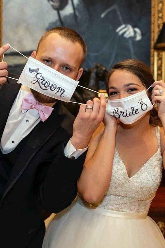 Boda con cubre bocas 😷👰🏻🤵🏻 - 1