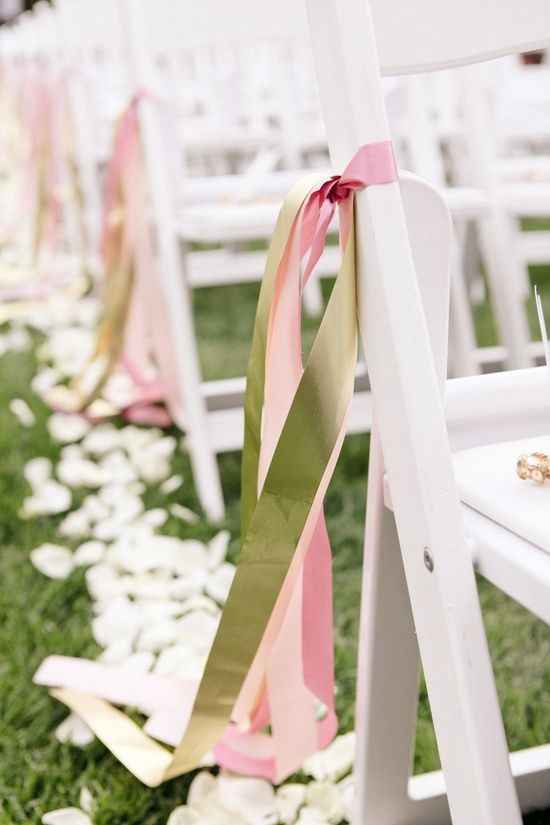 Decoración Silla de Invitados Ideas Listones