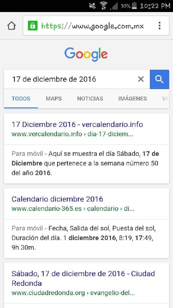 Googlea  la fecha de tu boda y comparte el resultado - 1