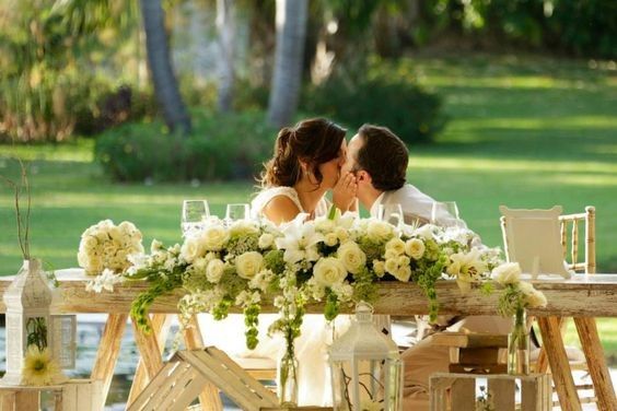 Mesa de novios según la florería 