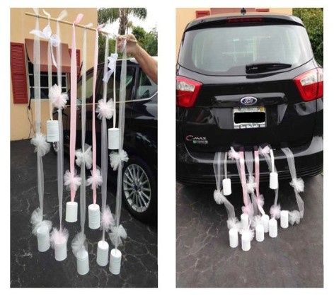 Carro de bodas: decoración con latas y origen de la tradición 2