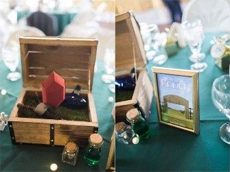 Centros de mesa con rupias