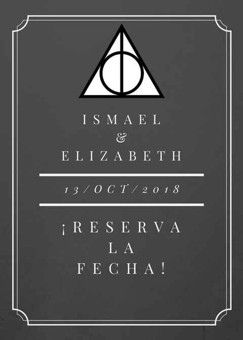 Nuestro save the date potterhead. - 1