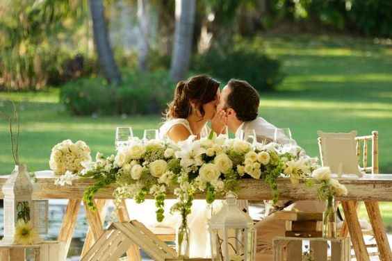 Mesa de novios según la florería 
