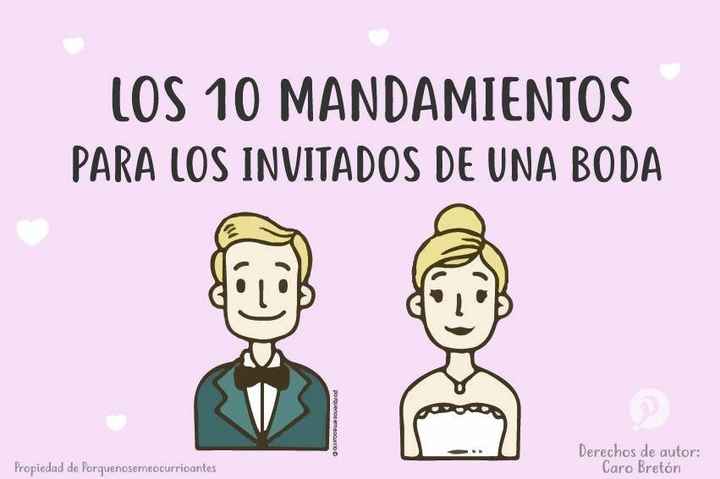 Mandamientos para los invitados