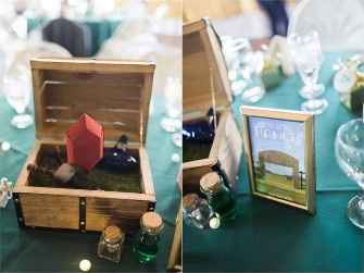 Centros de mesa con rupias