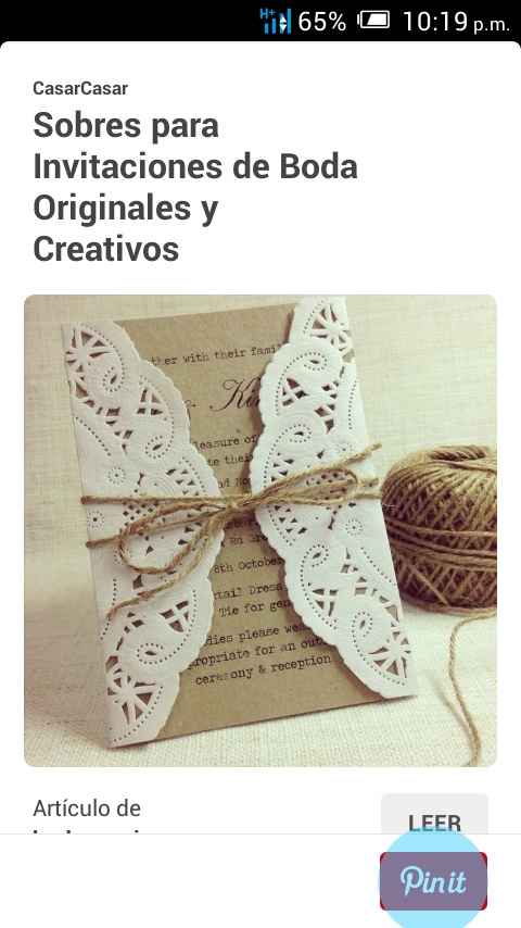 Invitacion rustica