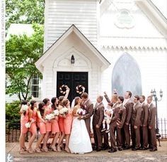 Coral, ivory, dorado