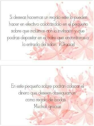 Regalos en cash?? - 2