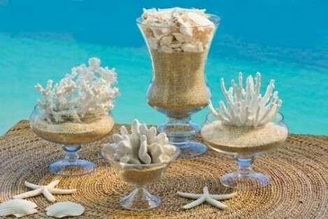 Arreglos para mesa tematica playa - 6