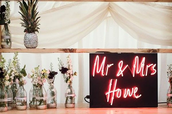 Letreros neón para la boda 2