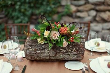 Boda estilo campestre mesas de madera y silla crossback - 1