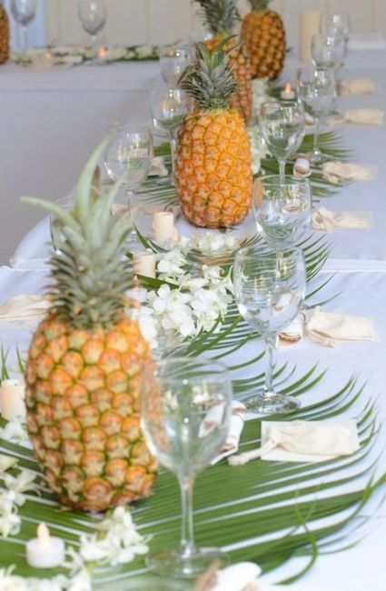 centros de mesa tropicales 2