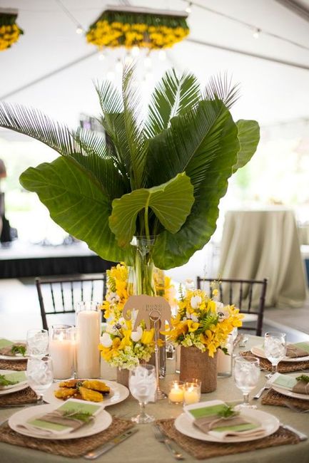 centros de mesa tropicales 8
