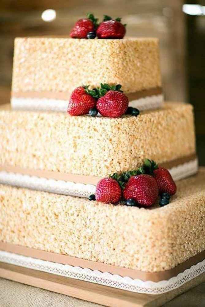 Pastel de arroz inflado