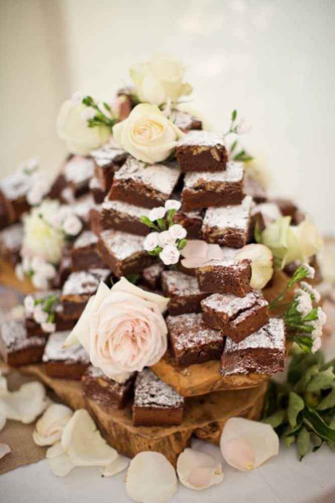 Pastel de brownies
