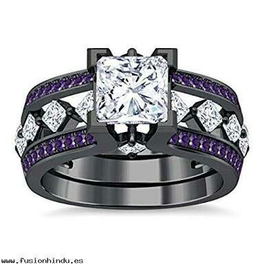 Anillos de compromiso morados 5