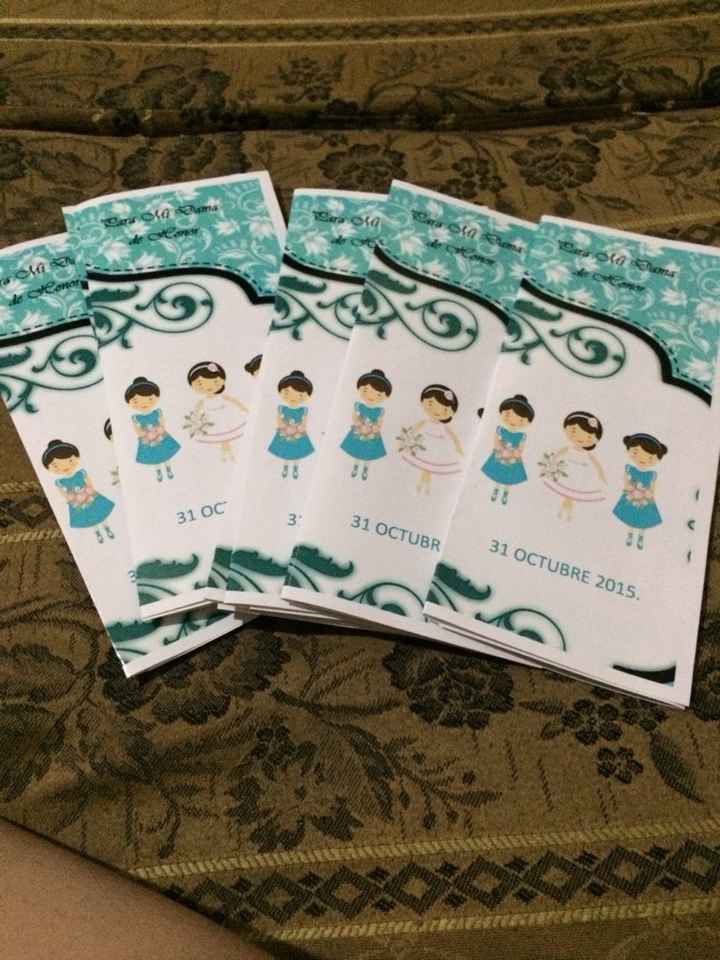 Tripticos para damas de honor! - 1