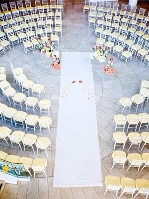 Auditorio, los novios en el centro